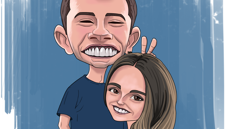 mutlu etmek istediğiniz kişinin karikatürünü çizebilirim