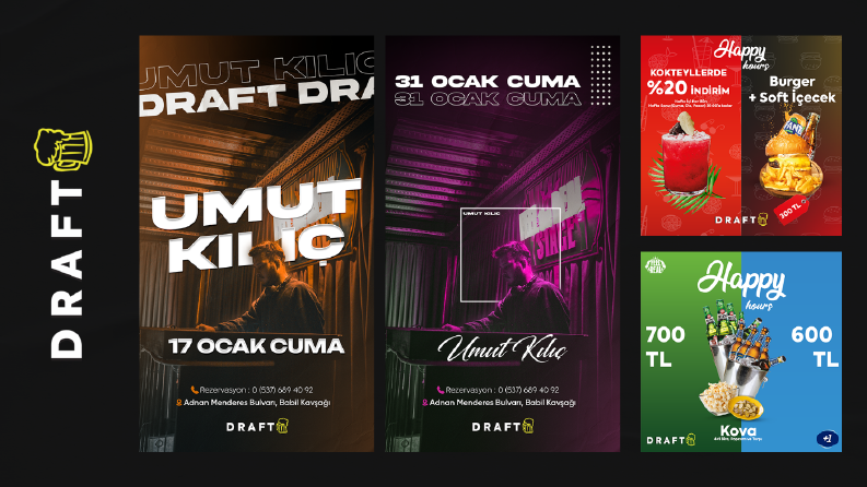 keremgraphics - Draft / Eğlence Mekanı Sosyal Medya