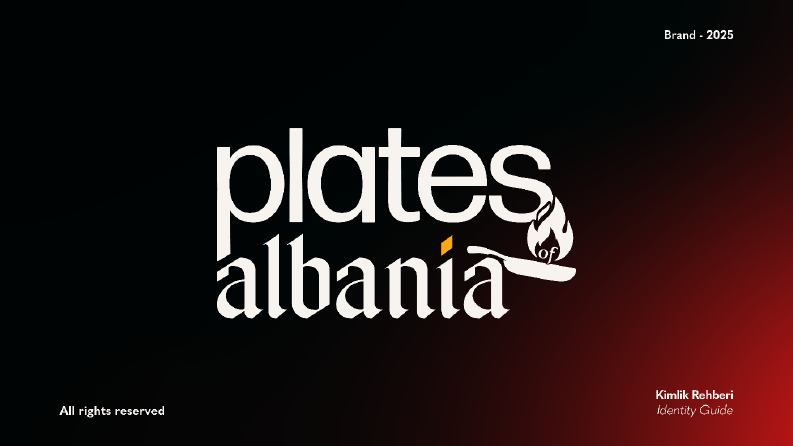 Plates of Albania - kimlik tasarımı