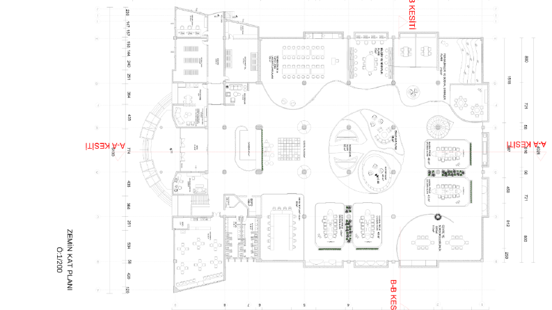 2d Teknik plan ve kesit çizimleri