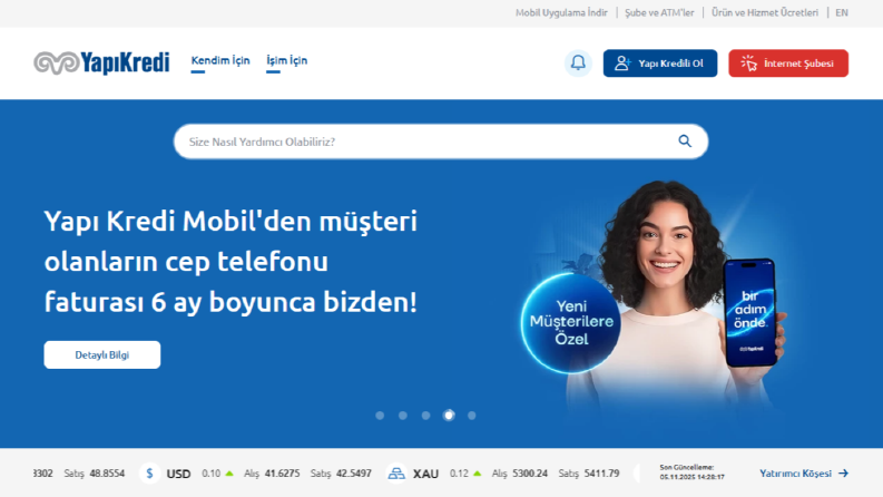 YapıKredi Web Site