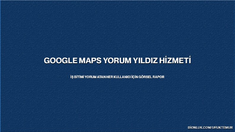 Google Maps Yorum Yıldız