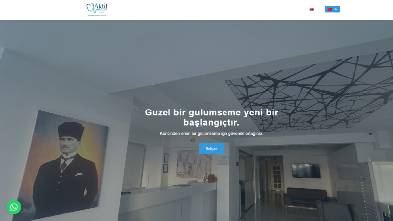 Diş Kliniği - Web Sitesi Tasarımı