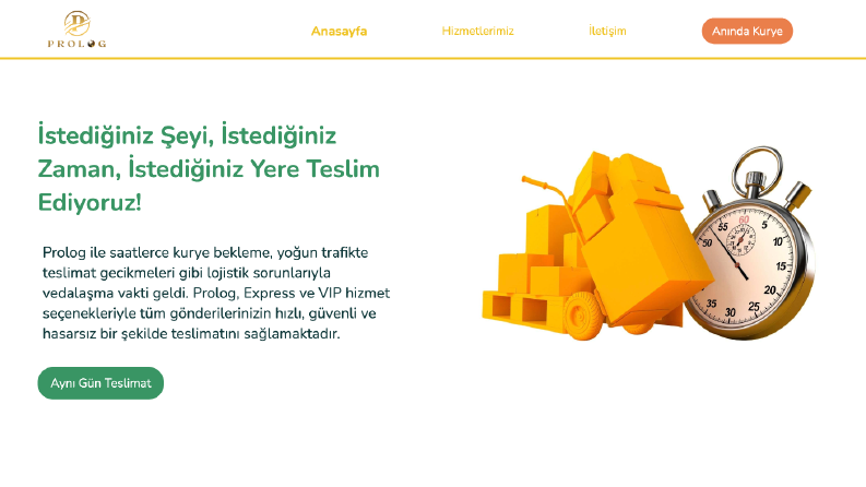 Kuryecilik Web Sitesi