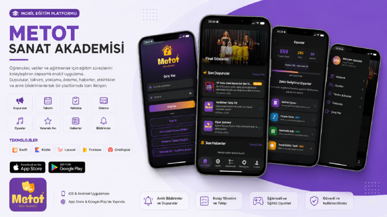Metot Sanat Akademisi Mobil Uygulaması