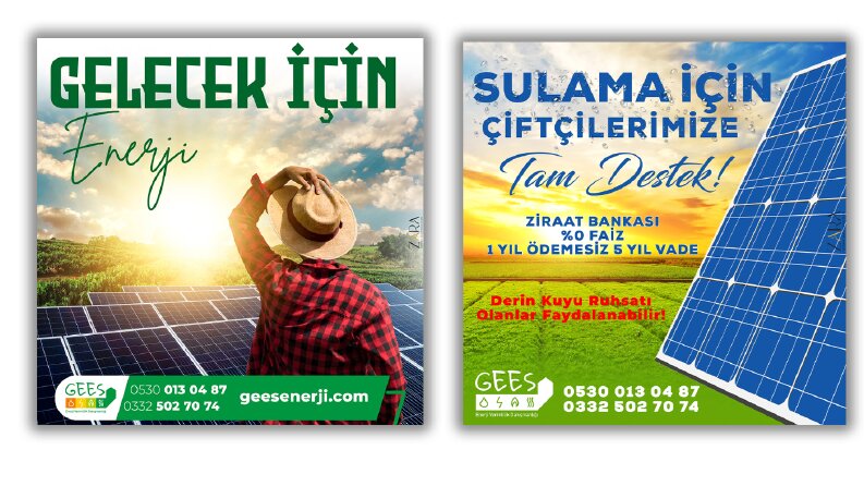 Gees Energy Sosyal Medya Tasarımları