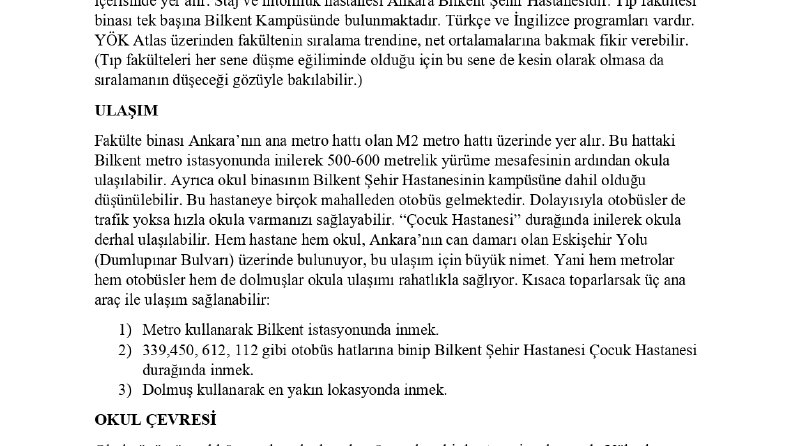 AYBÜ Tıp Fakültesi Tanıtım Yazısı