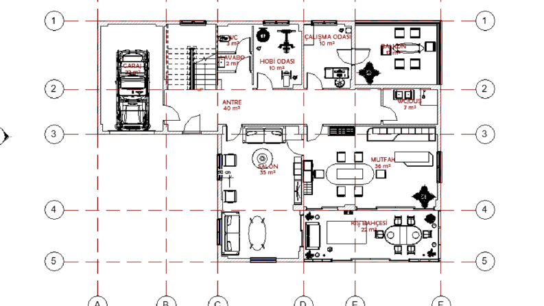Revit Modern Villa Tasarımı ve 3D BIM Modelleme