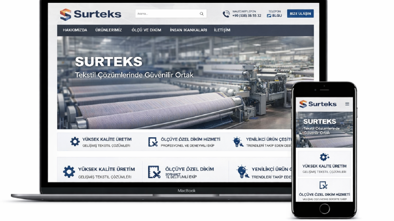 Surteks – Tekstil Üretim ve Dijital Yönetim Platformu