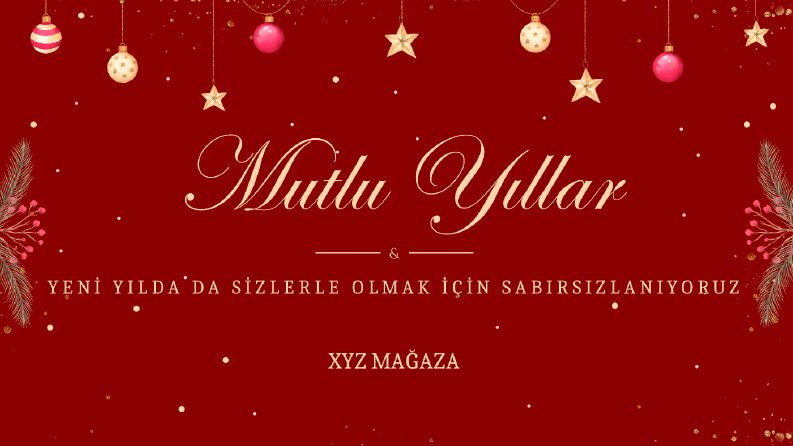 Yılbaşı İçin Billboard Tasarımı