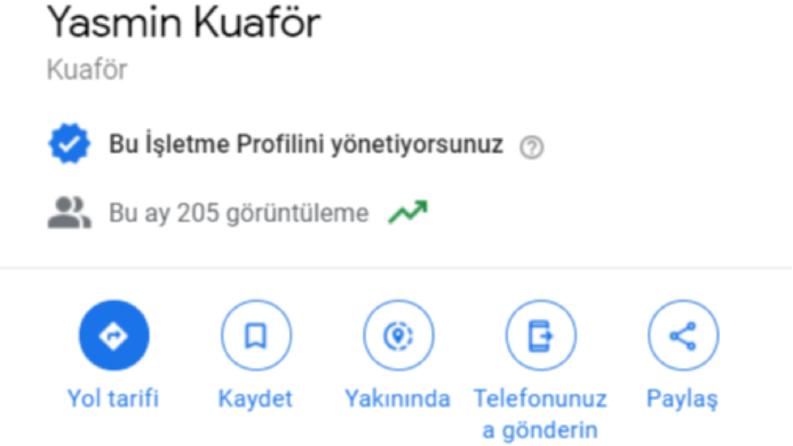 Google My Business Kaydı