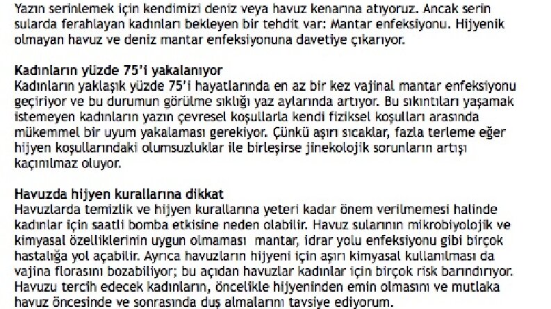Özel Haber / Röportaj Metni