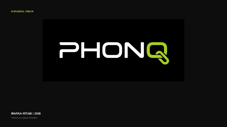 PHONQ - Kurumsal Kimlik & Marka Kitabı