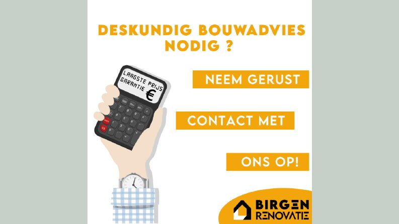 BIRGEN RENOVATIE - Sosyal Medya ( Instagram ) Post Tasarımı