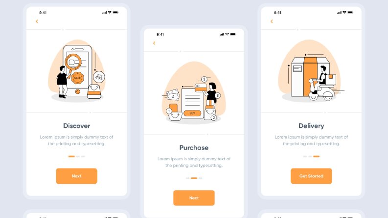 Online Shopping App - Onboarding