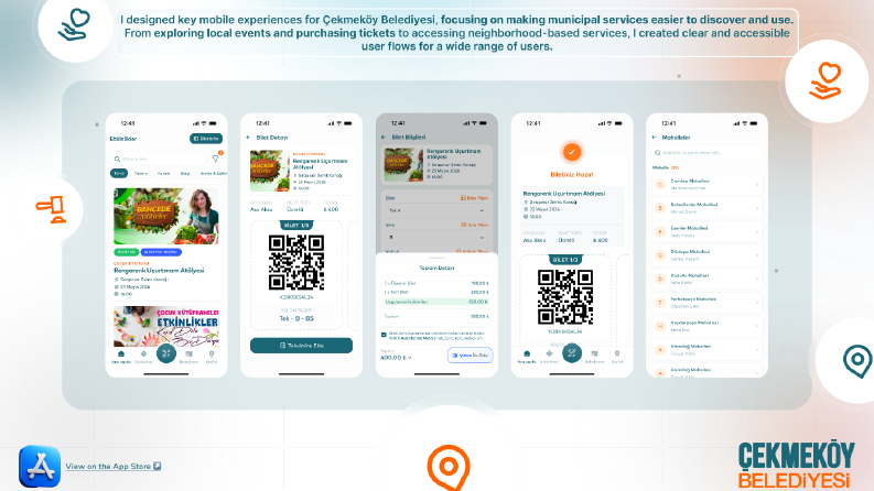 Belediye Mobil Uygulama Ekranları