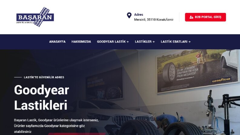 Başaran Lastik | WordPress Site Revizyonu ve Ürün Mağazası