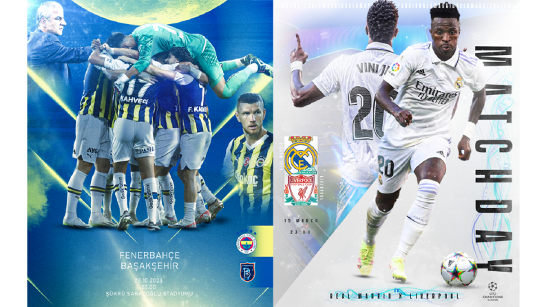Futbol takımı maç günü, ilk 11 postları