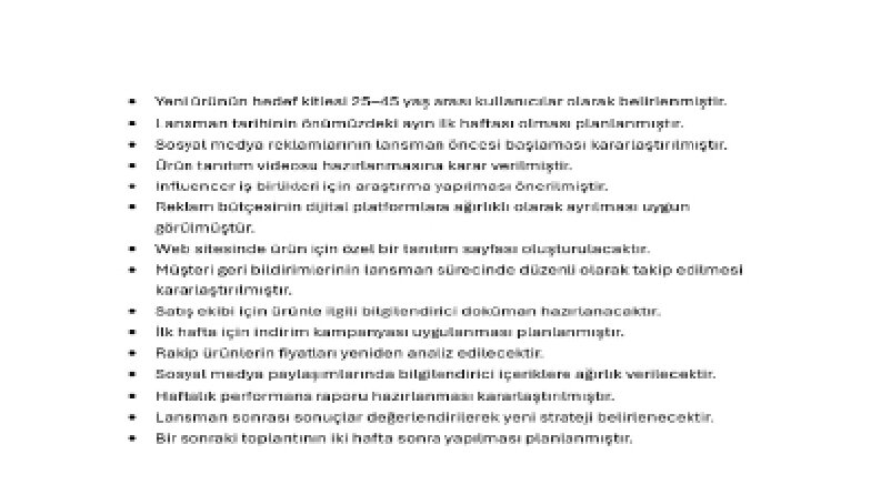 Özet Deşifre Örneği
