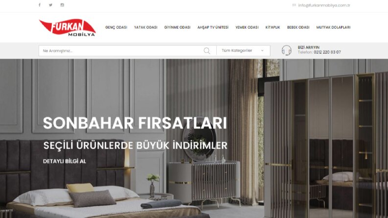 Furkan Mobilya Site Yapımı