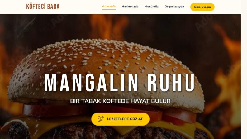 Köfteci Baba - Website Teması