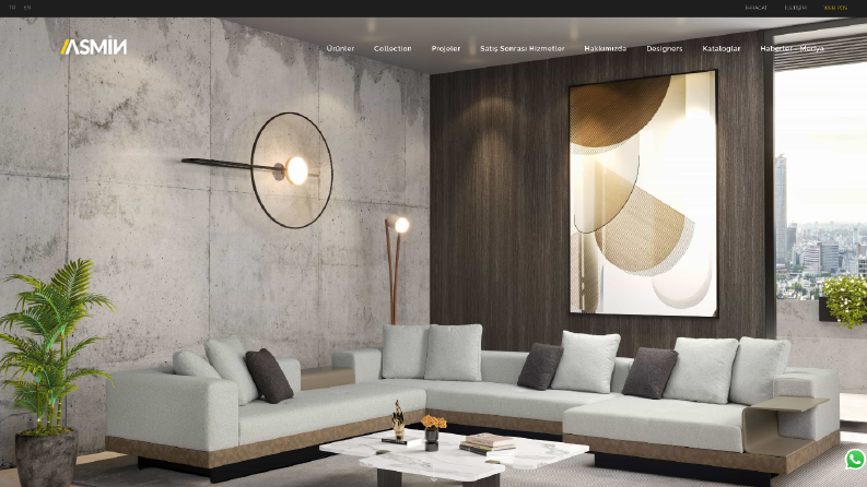 Asmin Mobilya Web Sitesi