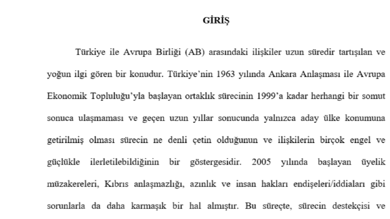 Müşterim için tez yazdım