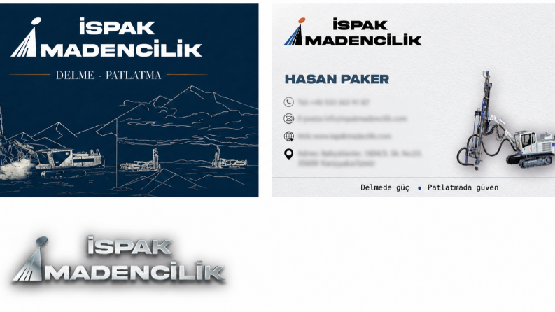 Maden kartvizit tasarımı