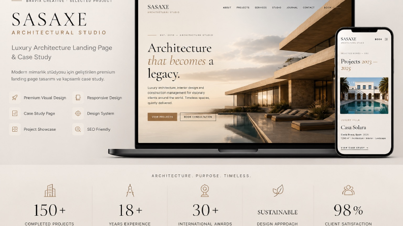 Luxe Architecture – Premium Architecture Landing Page