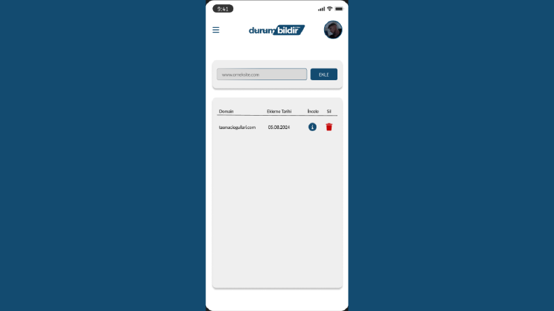 DurumBildir App - Sunucu Kontrol