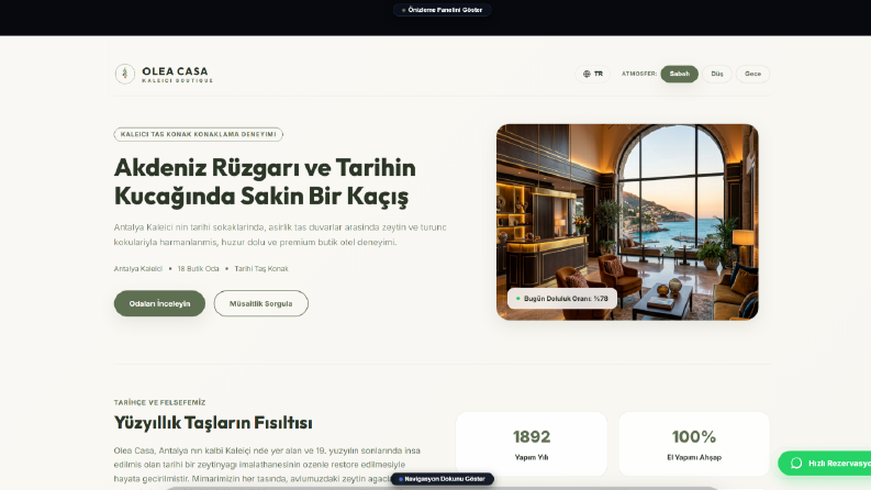 Otel, Villa ve Klinikler İçin Profesyonel Web Tasarım