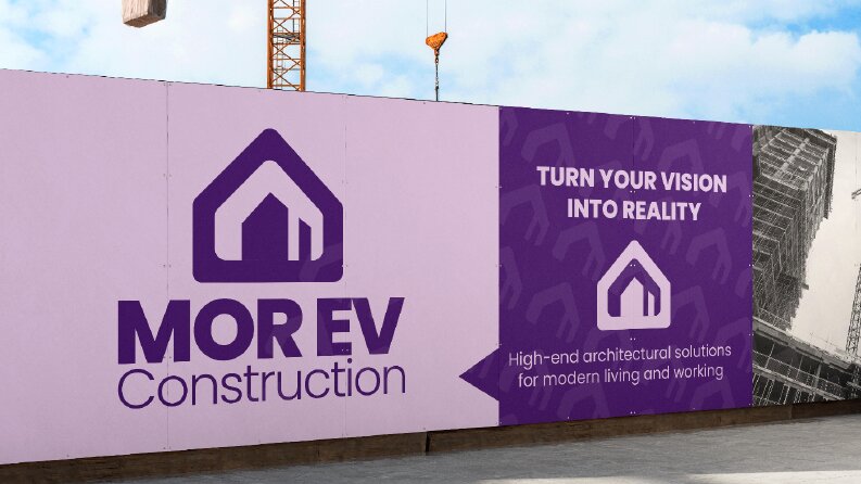 Morev İnşaat Firması için Logo ve Kurumsal Kimlik Tasarımı