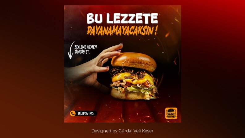 Satış Artıran, İştah Açıcı Burger Sosyal Medya Tasarımları