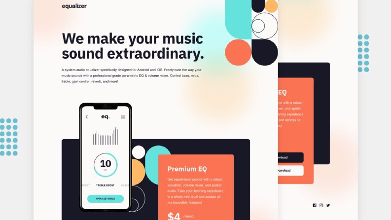 Equalizer Landing Page (figma to code)