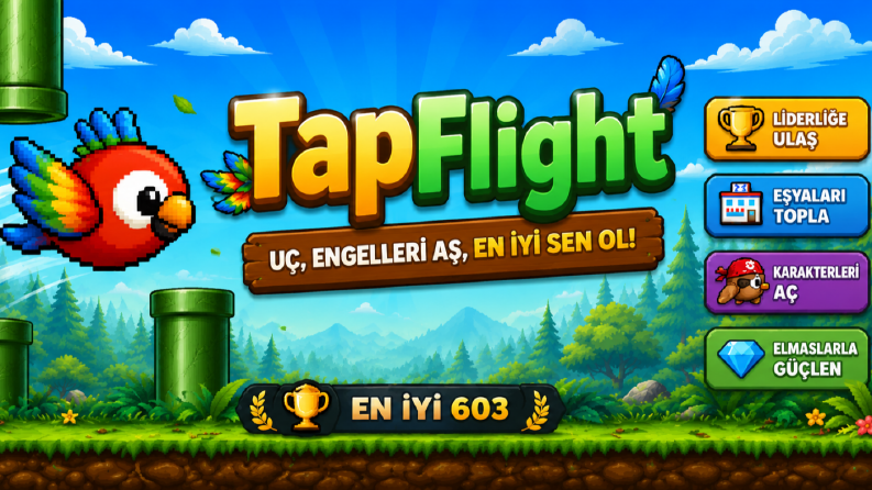Web Versiyon Gelişmiş Yeni Nesil Flappy Bird