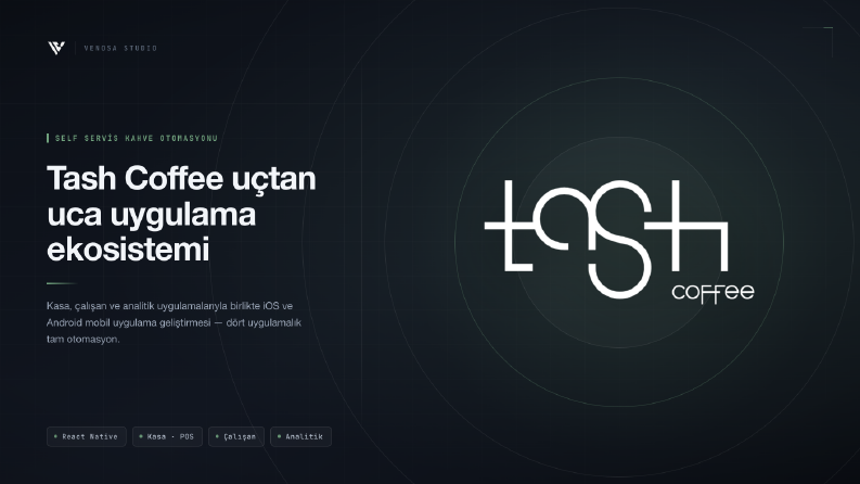 Tash Coffee – Mobil Uygulama (iOS & Android)