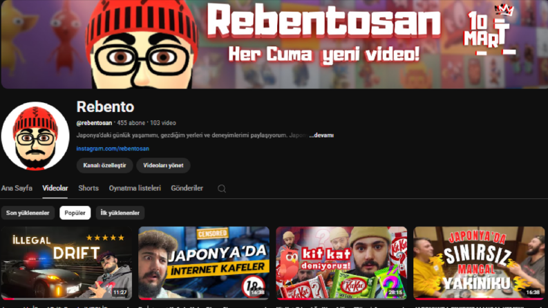 YouTube Vlog Kurgu Portfolyosu