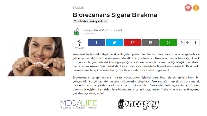 Megalife Terapi Tanıtım Yazısı