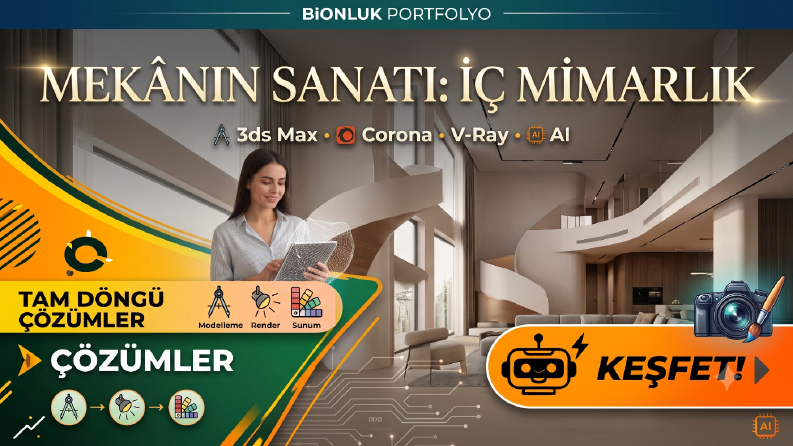 Profesyonel İç Mimarlık Ve 3D Görselleştirme
