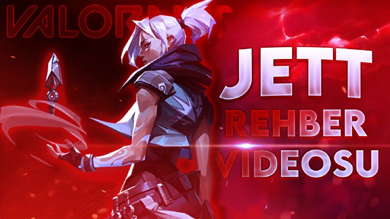 Örnek VALORANT JETT Thumbnail tasarımı.