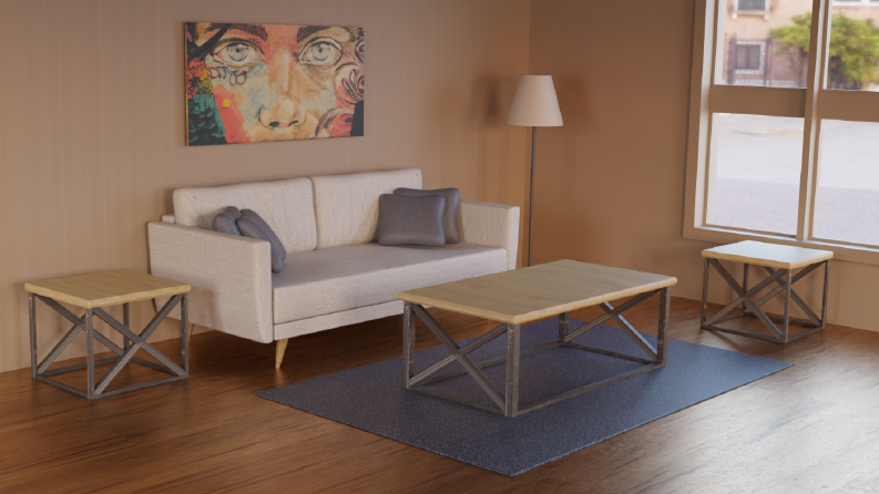 Blender üzerinden yapmış olduğum High Poly oda tasarımım