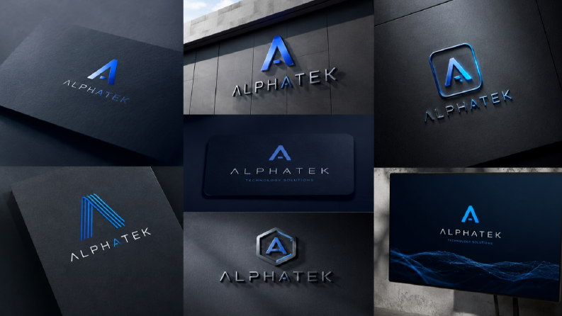 Alphatek - Modern Teknoloji Logo Tasarımları