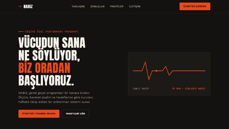 NABIZ - Konsept WEB Sitesi