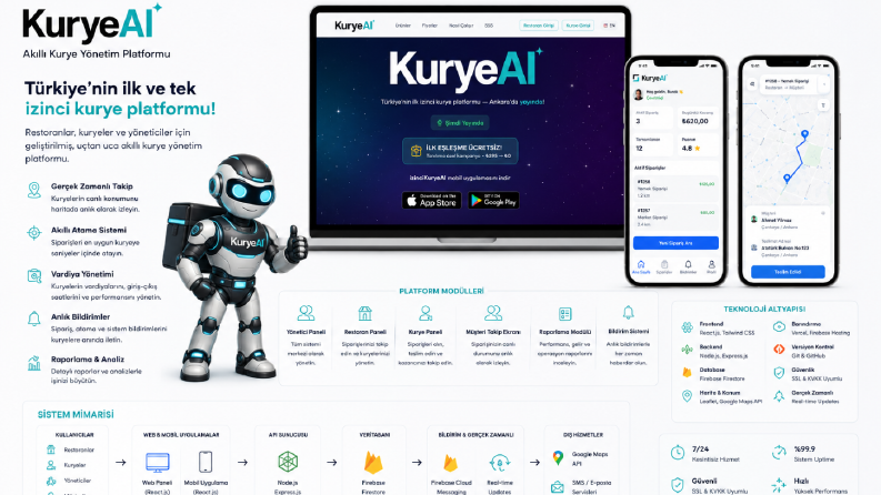 KuryeAI - Kurye ve Restoran Yönetim Platformu