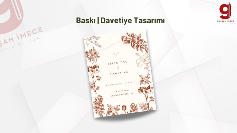 Düğün Davetiye Tasarımı