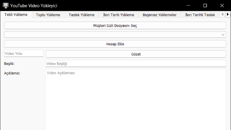 youtube bot - otomatik video yükleme botu