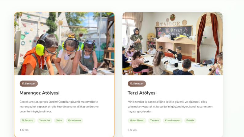 Kartanem Anaokulu – Kurumsal Web Sitesi