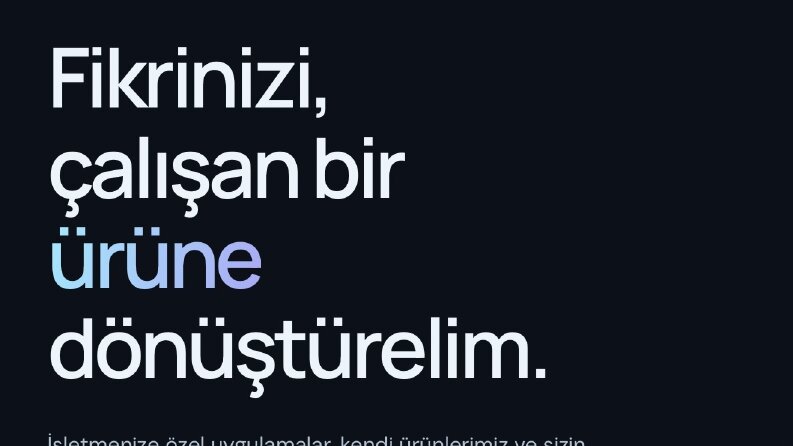 Web Sitesi, Özel Yazılım ve Yapay Zekâ Çözümleri