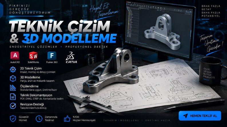 AutoCAD Mimari Kat Planı Çizimi