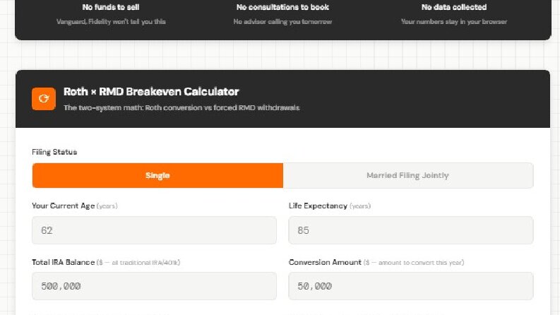 Amerikan Emeklilik Hesaplama Aracı - Web Sitesi Projesi